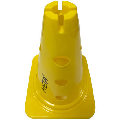 Slika META  Čunj za trening s otvorima i prorezom 30 cm žuti