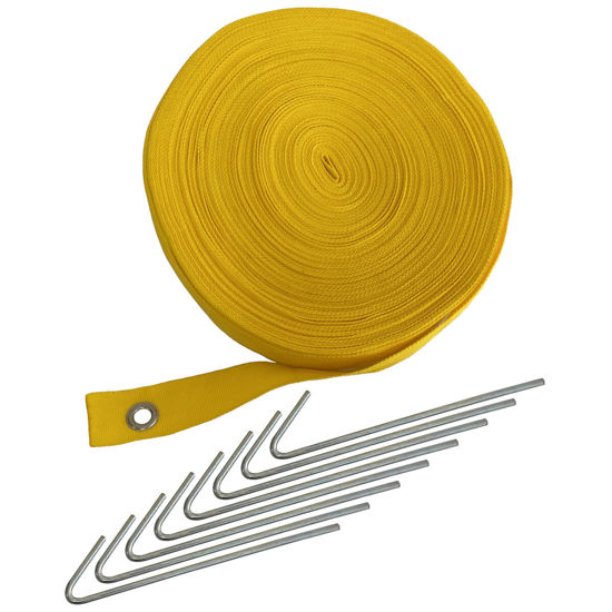 Slika META  Tekstilna linijska oznaka 48 m x 4 cm (žuta)