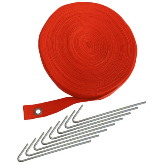 Slika META  Tekstilna linijska oznaka 48 m x 4 cm (crvena)
